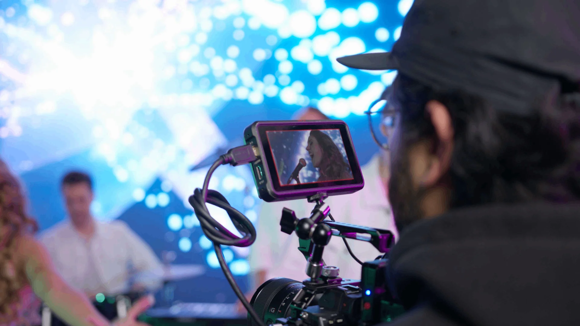 LED video production
